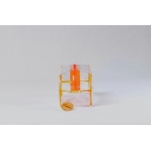 Necessaire Transparente - Laranja