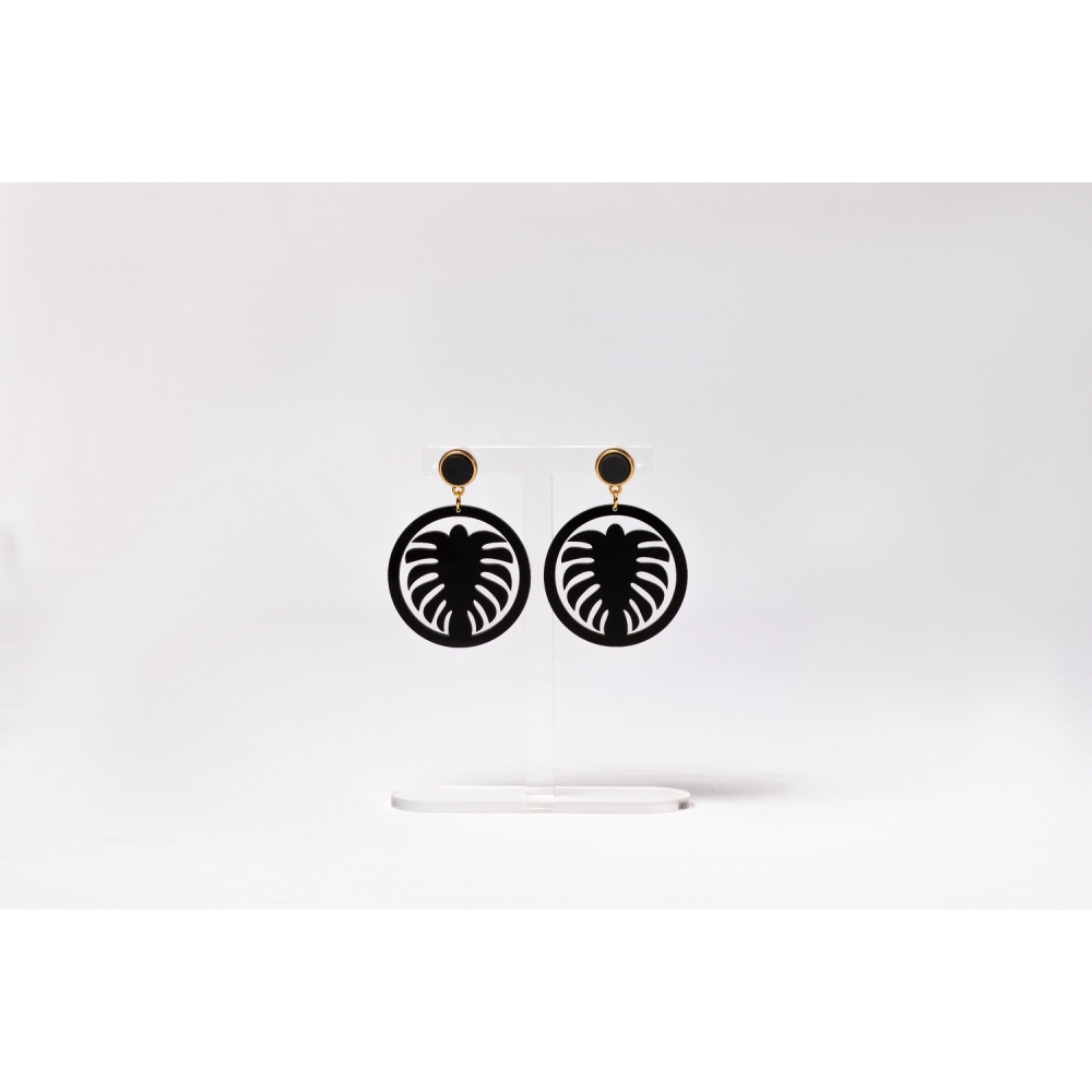 Brinco folha RM - Preto