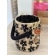 Bolsa de Palha Luna - Flowers - Preto