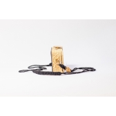 Bolsa Clutch - Folha - Preto com Madrepérola Claro