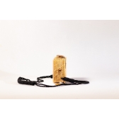 Bolsa Clutch Cavalo Marinho - Madrepérola Claro com Preto