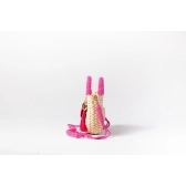 Bolsa de Palha P - Pink com a Palha Clara
