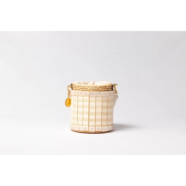 Bolsa de Palha Indonésia - Luna - Madreperola Claro