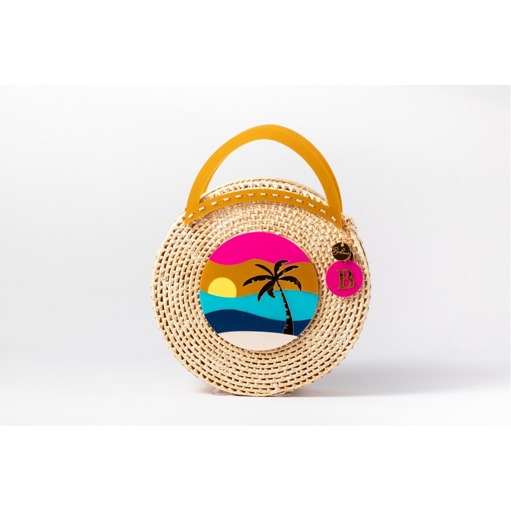 Bolsa de Palha Praia Paisagem - Tradicional