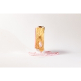 Bolsa de Palha Rabo de Sereia - Redonda P - Glitter  Rosa Bebê