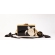 Bolsa Clutch Tartaruga - Preto com Madrepérola Claro