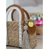 BOLSA HELOISE - Madrepérola claro com marrom