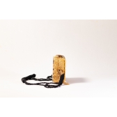 Bolsa Clutch Tigresa - Madrepérola Claro com preto