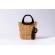 Bolsa de Palha Brisa - Preta com a Palha Escura