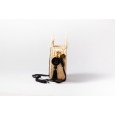 Bolsa Sophia - Folha - - Preto com madrepérola claro
