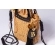 Bolsa de Palha Brisa - Preta com a Palha Escura