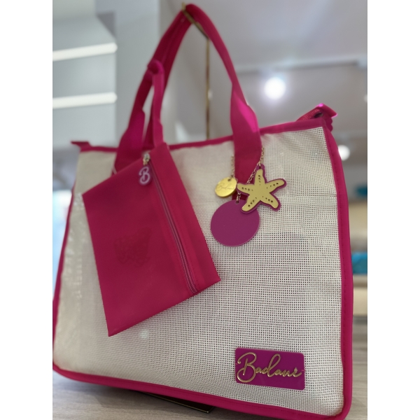Bolsa beach plástico - Pink