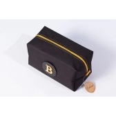 Necessaires Napa - Preta com zíper dourado