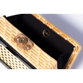 Bolsa Clutch Palha Indiana - Preto