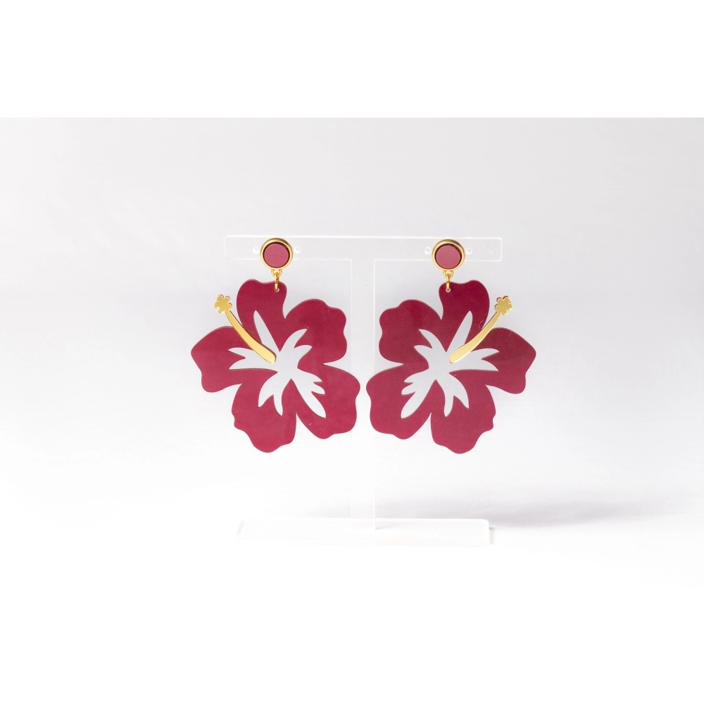 BRINCO FLOR G - Vinho