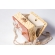 Bolsa Clutch Flor - Madrepérola Marrom com Claro