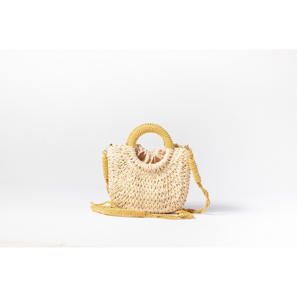 Bolsa de Palha P - Dourada