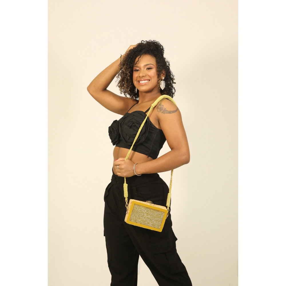 Bolsa Clutch - Shine - Dourada