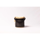 Bolsa de Palha Indonésia - Luna - Preto