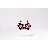 BRINCO FLOR - M - Vinho