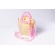 Bolsa de Palha Brisa - Madrepérola Rosa com a Palha Clara