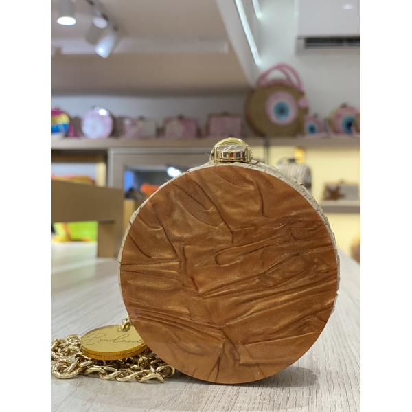 MICRO BAG - PERSONALIZADA - Madrepérola marrom