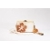 Bolsa Clutch Flor - Madrepérola Claro com Marrom