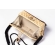 Bolsa Clutch Tigresa - Madrepérola Marrom com preto