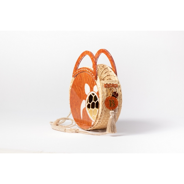 Bolsa Sophia - Tartaruga - Madrepérola marrom com claro