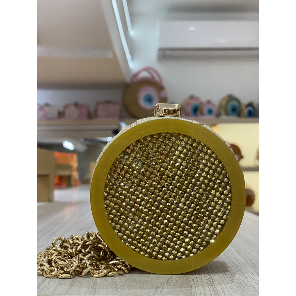 MICRO BAG - SHINE - Dourada