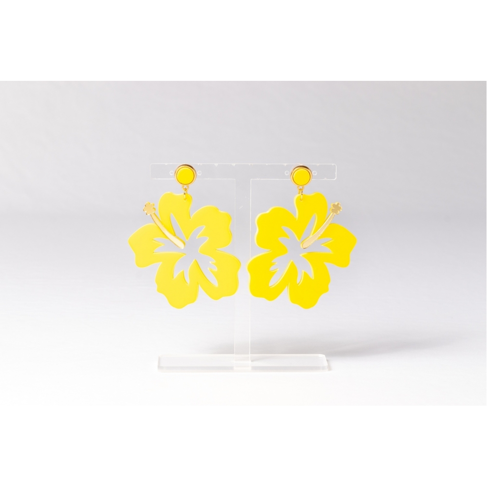 BRINCO FLOR G - Amarelo