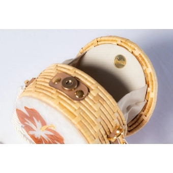 Bolsa de Palha Flor - Redonda P