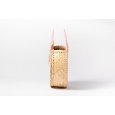 Bolsa de Palha Praia Olho Grego Rosa - Rosa