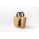 Bolsa de Palha G - Preta com a Palha Escura
