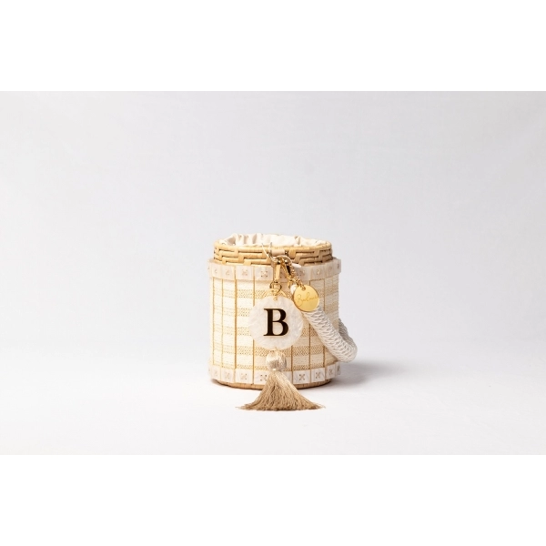 Bolsa de Palha Indonésia - Luna - Madreperola Claro