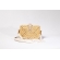 Bolsa Clutch Flor - Madrepérola Claro com Marrom
