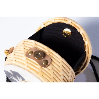 Bolsa de Palha Flor - Redonda P