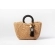 Bolsa de Palha G - Preta com a Palha Escura