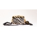 Bolsa Clutch Tigresa - Madrepérola Claro com preto