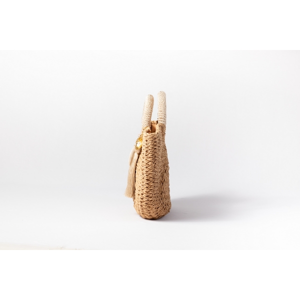 Bolsa de Palha G - Bege