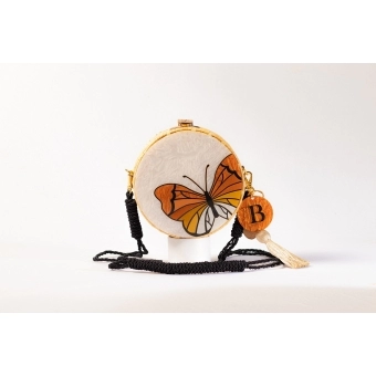 Bolsa de Palha Borboleta - Redonda P