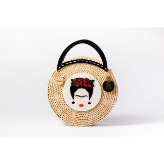 Bolsa de Palha Praia Frida Kahlo