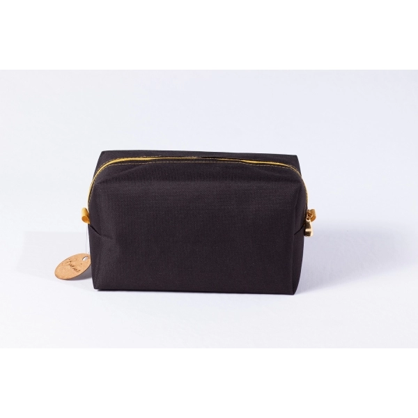 Necessaires Napa - Preta com zíper dourado