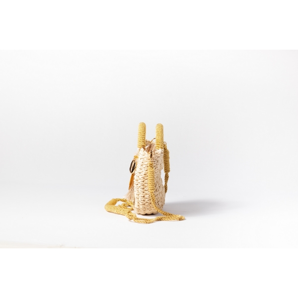 Bolsa de Palha P - Dourada