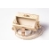 Bolsa Clutch - Folha - Madrepérola Marrom com Claro