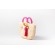 Bolsa de Palha G - Pink com a Palha Clara