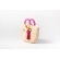Bolsa de Palha G - Pink com a Palha Clara