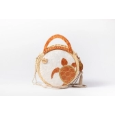 Bolsa Sophia - Tartaruga - Madrepérola claro com marrom