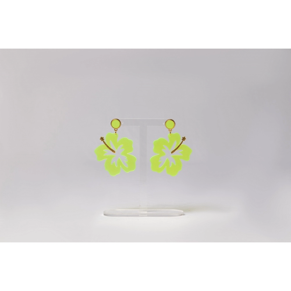 BRINCO FLOR - M - Verde neon