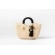 Bolsa de Palha G - Preta com a Palha Clara